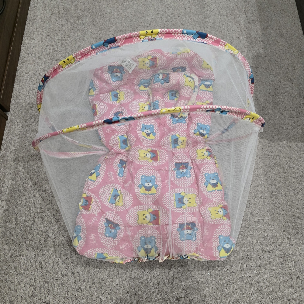 Pink Baby Net with Animal Print
